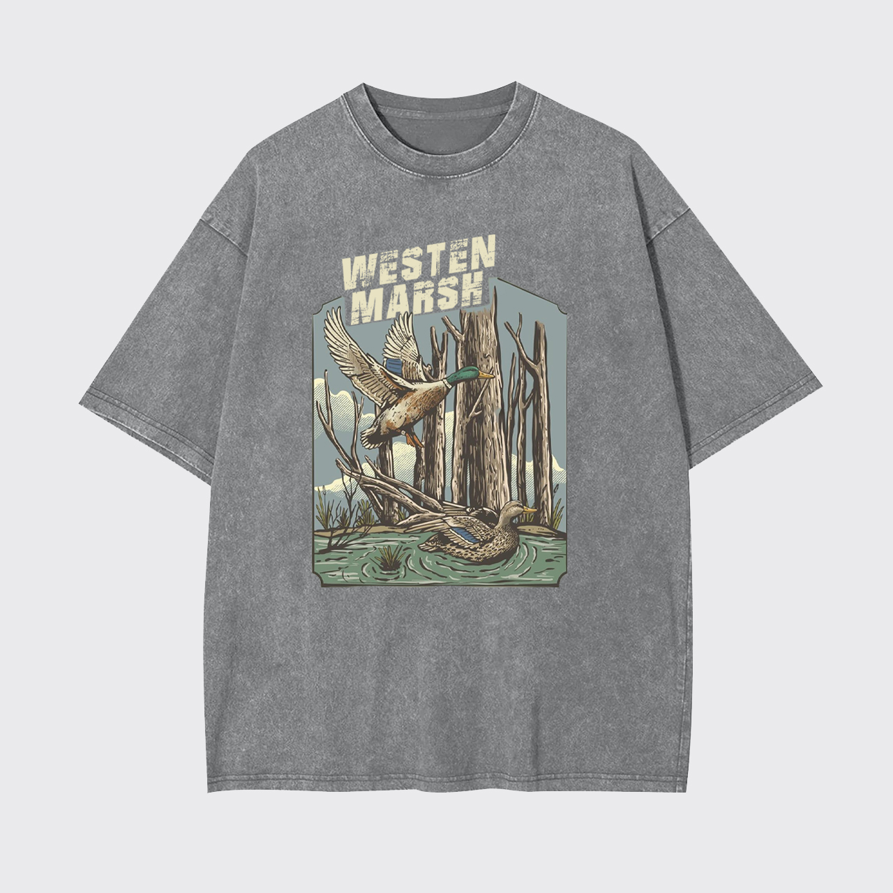 Western Marsh Wildlife Garment-dye Tees