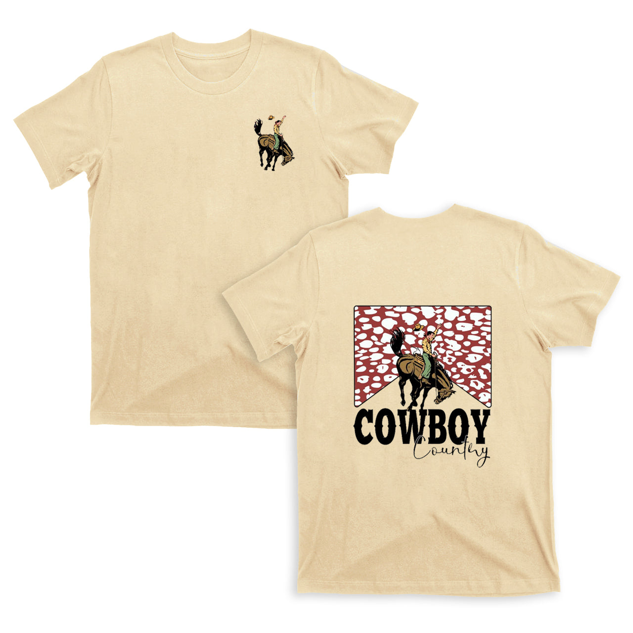Cowboy Country Leopard Print T-Shirts