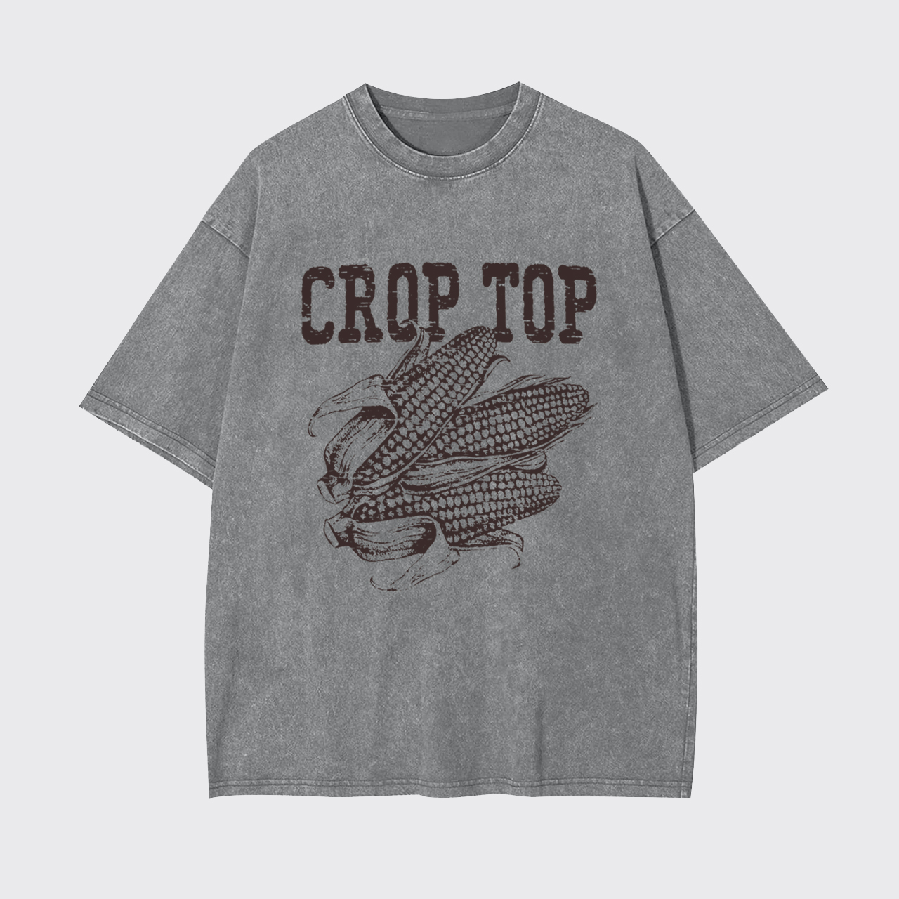Crop Top Corn Garment-dye Tees