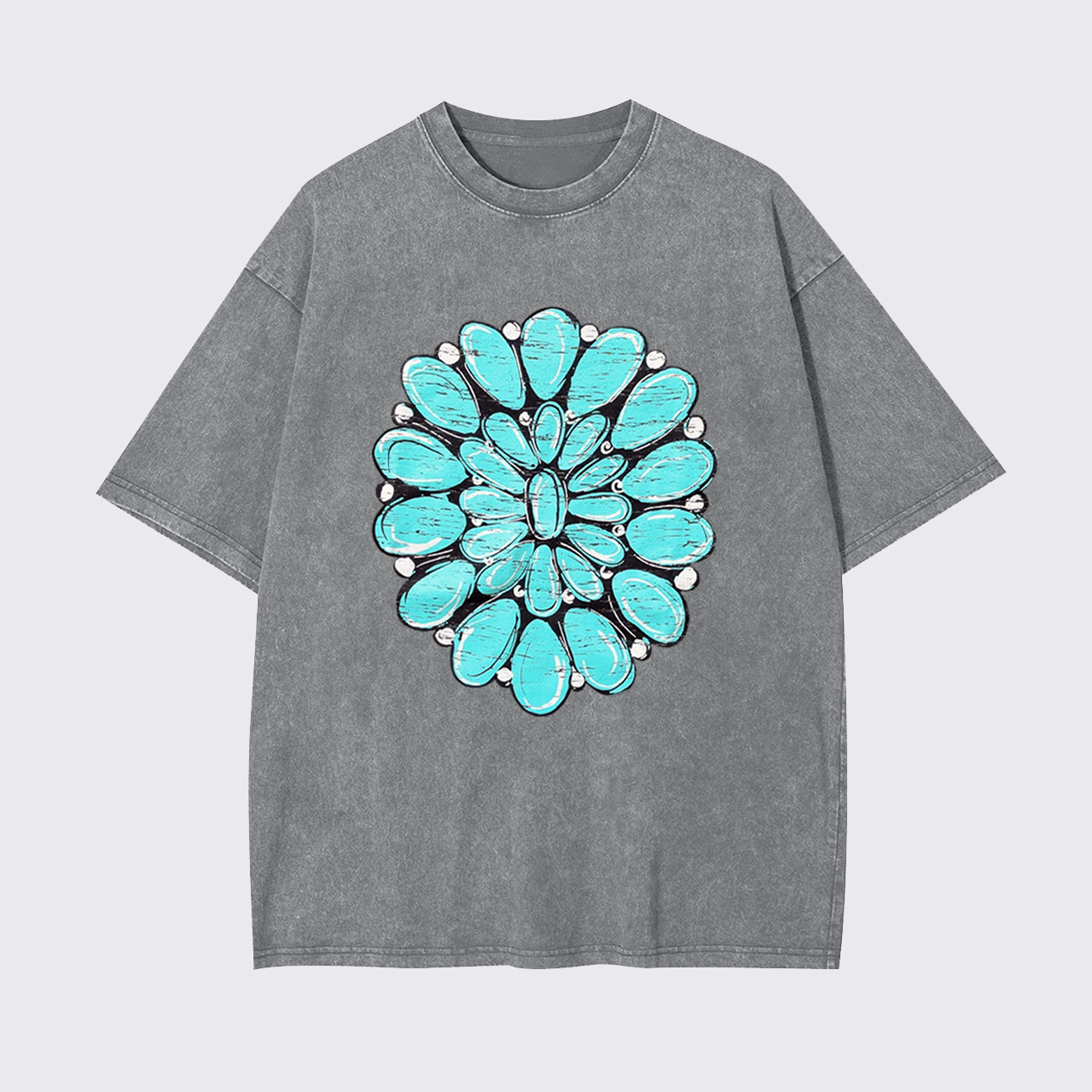 Turquoise Stone Country Music Garment-dye Tees