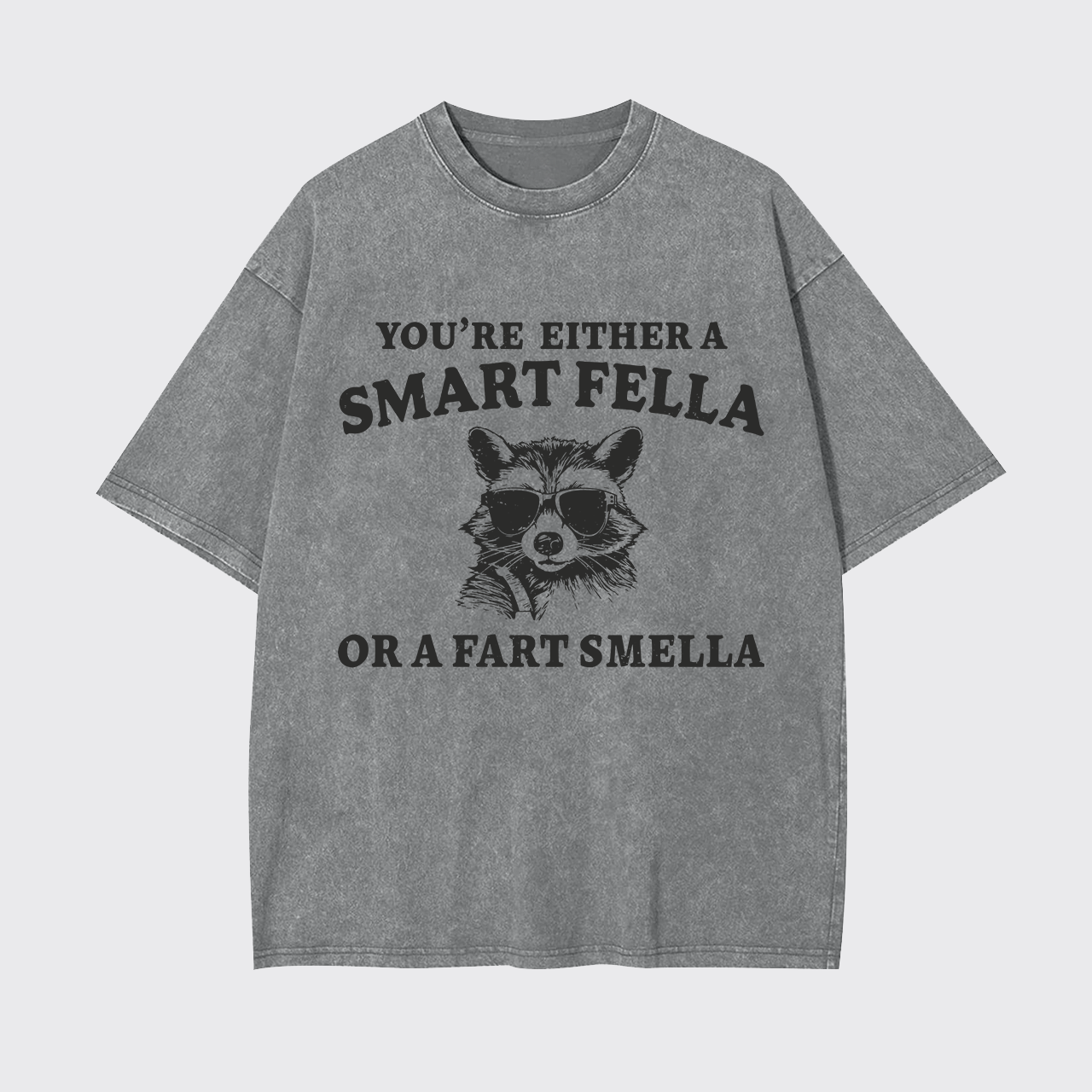 Are You A Smart Fella Or Fart Smella Garment-dye Tees