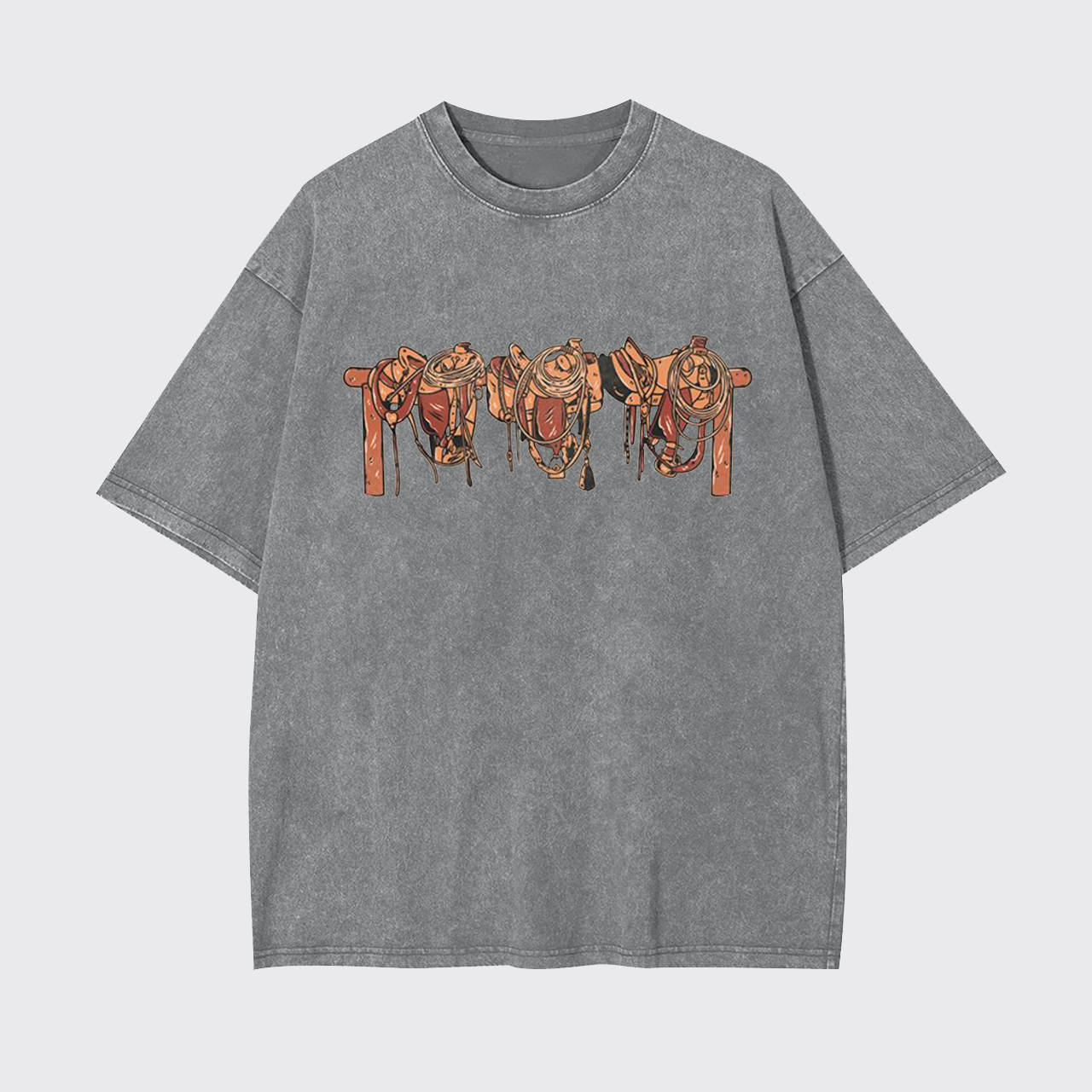 Cowboy Saddle Up Garment-dye Tees
