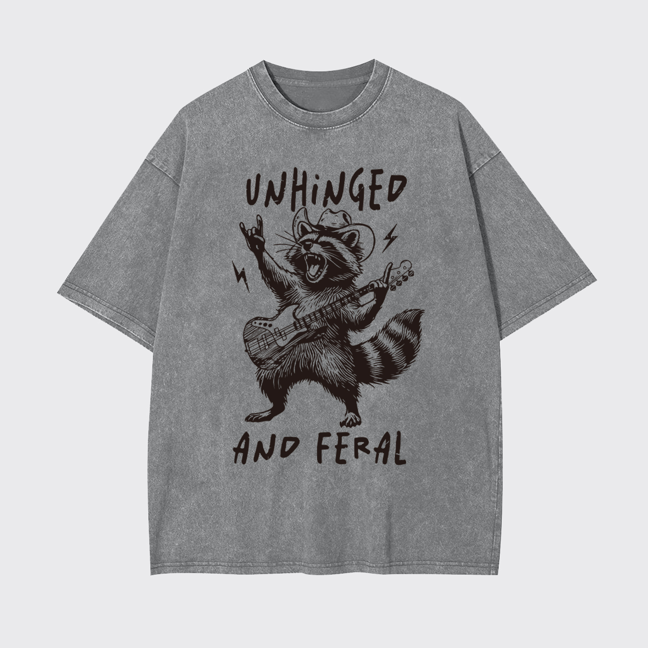 Unhinged And Feral Garment-dye Tees