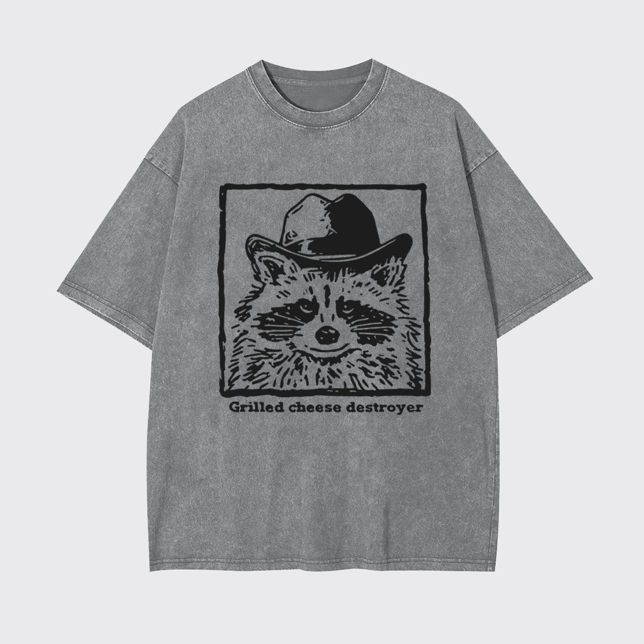 Funny Grilled Cheese Destroyer Garment-dye Tees