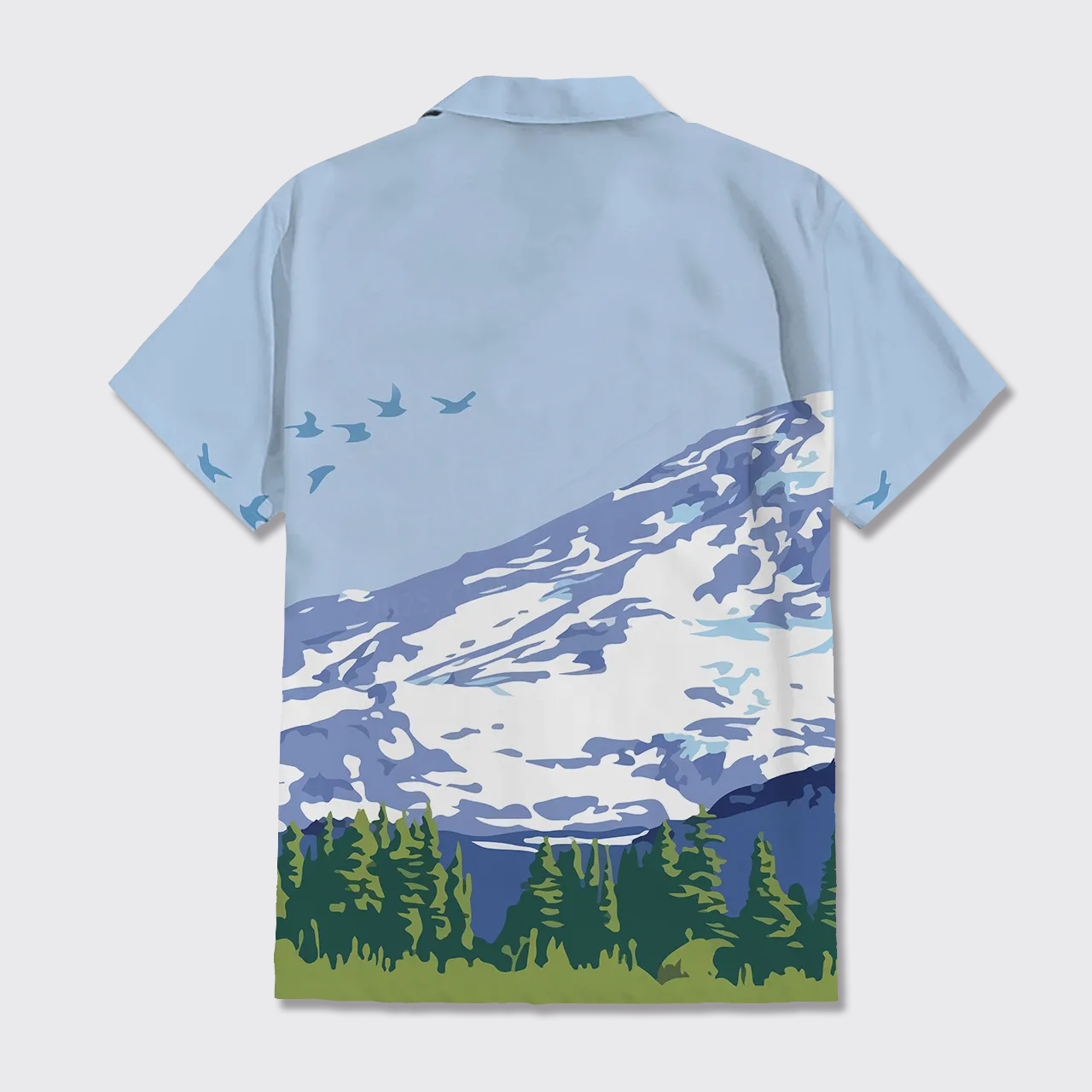 Mount Rainier National Park Button Up Shirts
