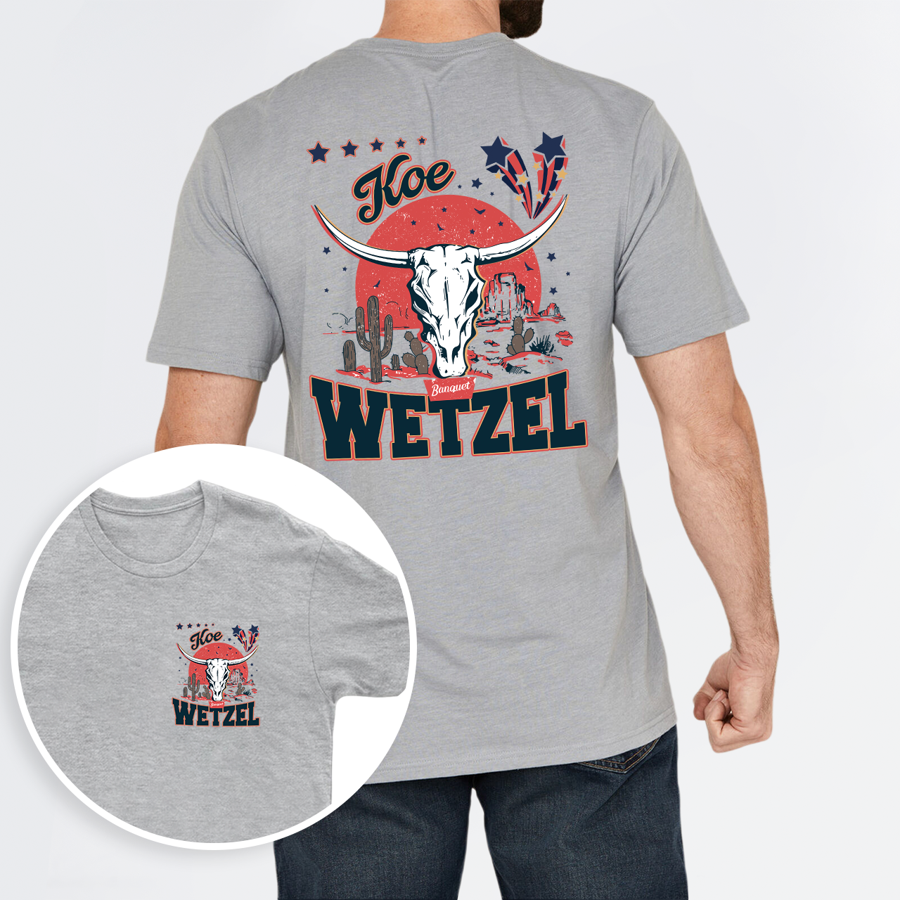 Koe Wetzel Bullhead Cowboy T-Shirts