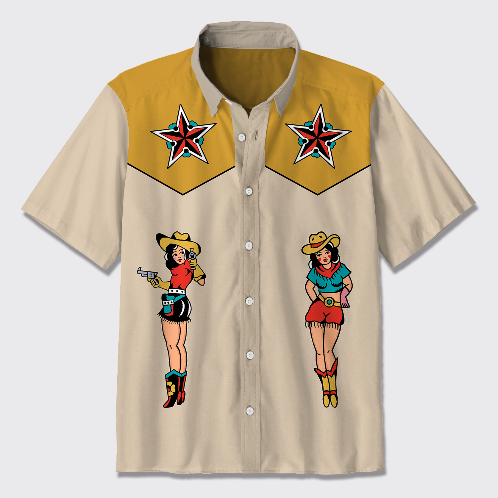 Classic Western Star Cowgirl Button Up Shirts