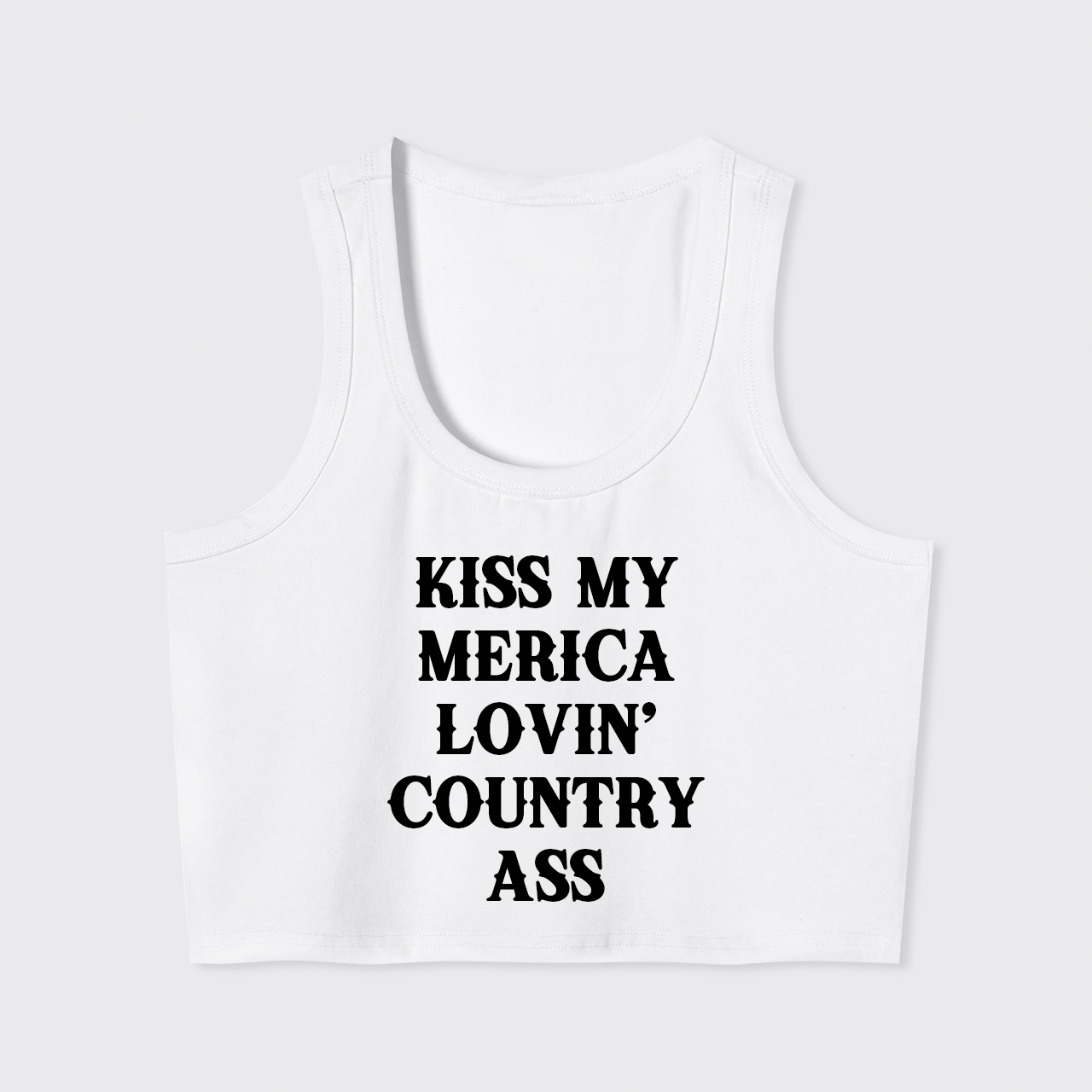 Kiss My Merica Lovin' Country Ass Tank Top
