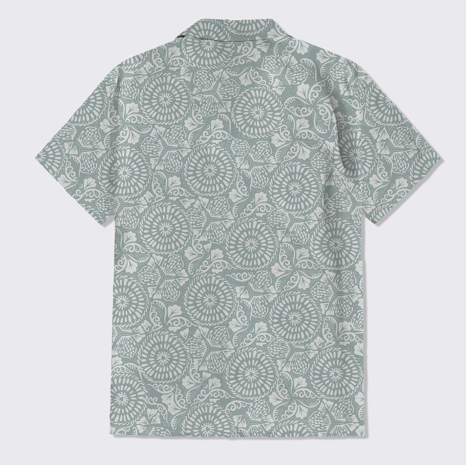 Bohemian Circle Pattern Button Up Shirts