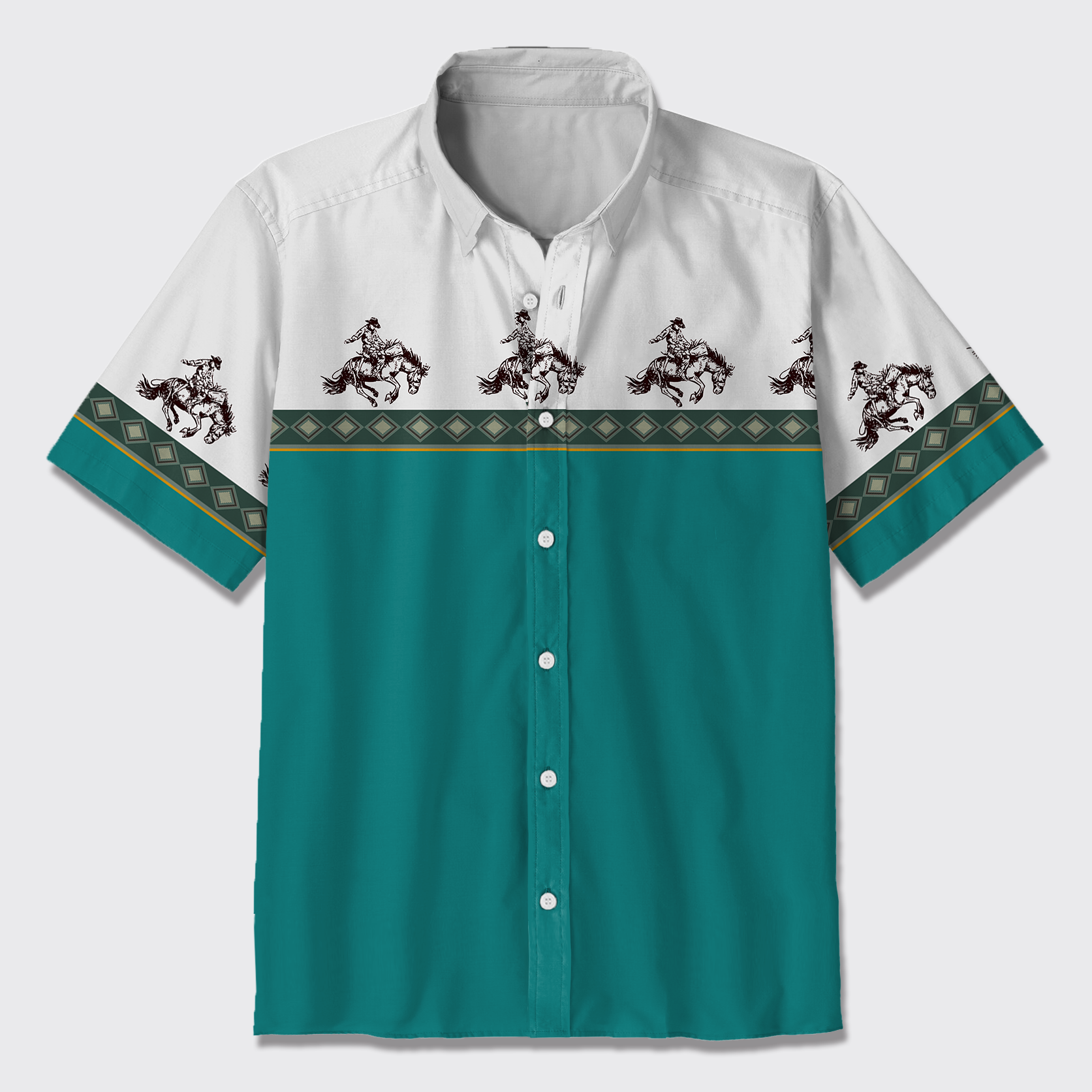 The Cowboy With The REINS Button Up Shirts