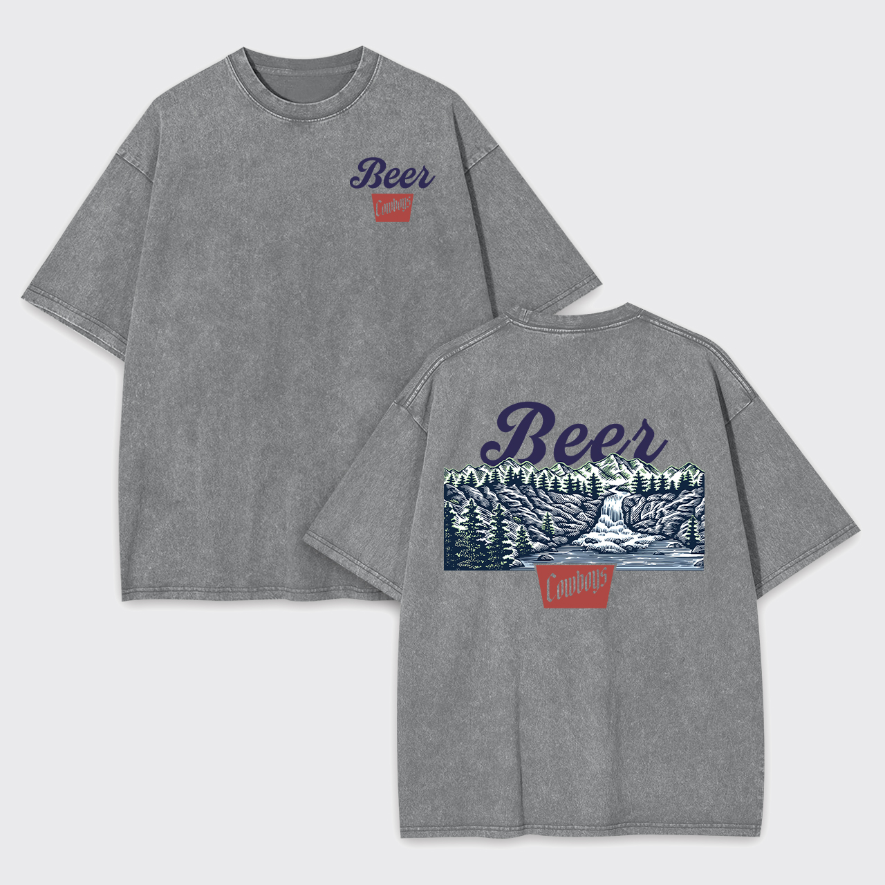 Beer Cowboys Garment-dye Tees