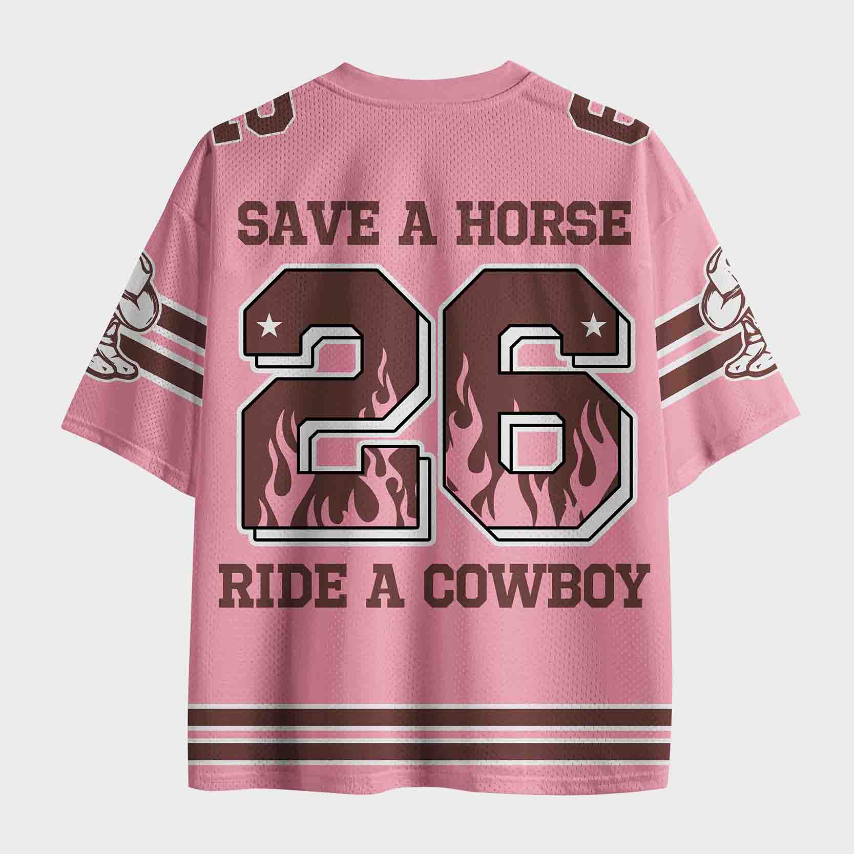 Personalized Save A Horse Ride A Cowboy Mesh Jersey