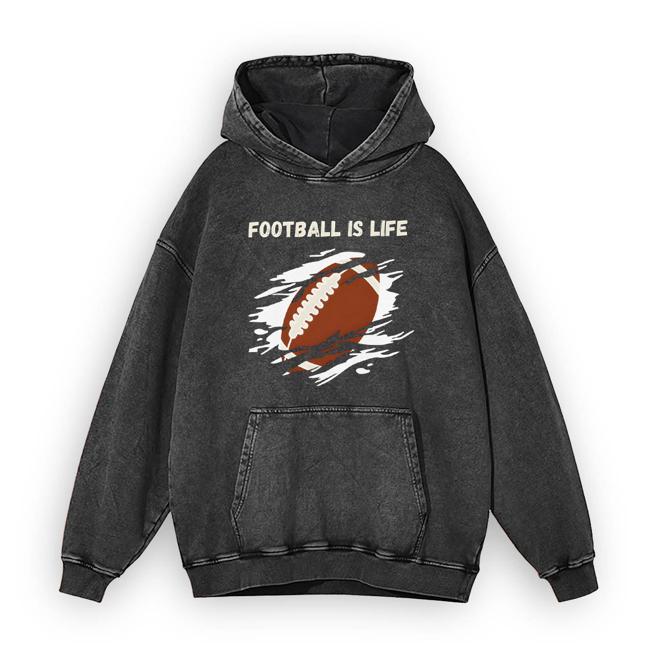 Vintage Cowboys Football is Life Garment-Dye Hoodies