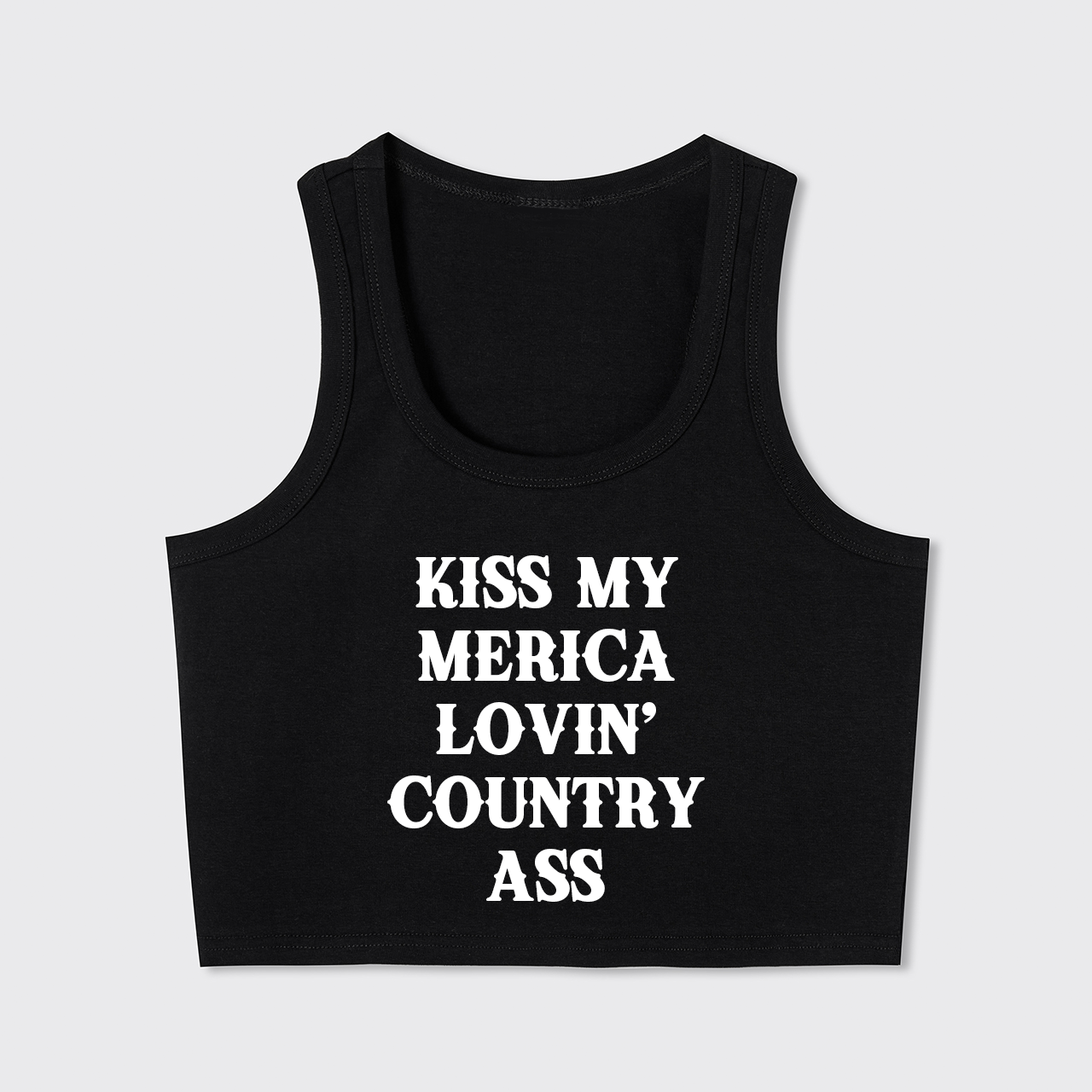 Kiss My Merica Lovin' Country Ass Tank Top