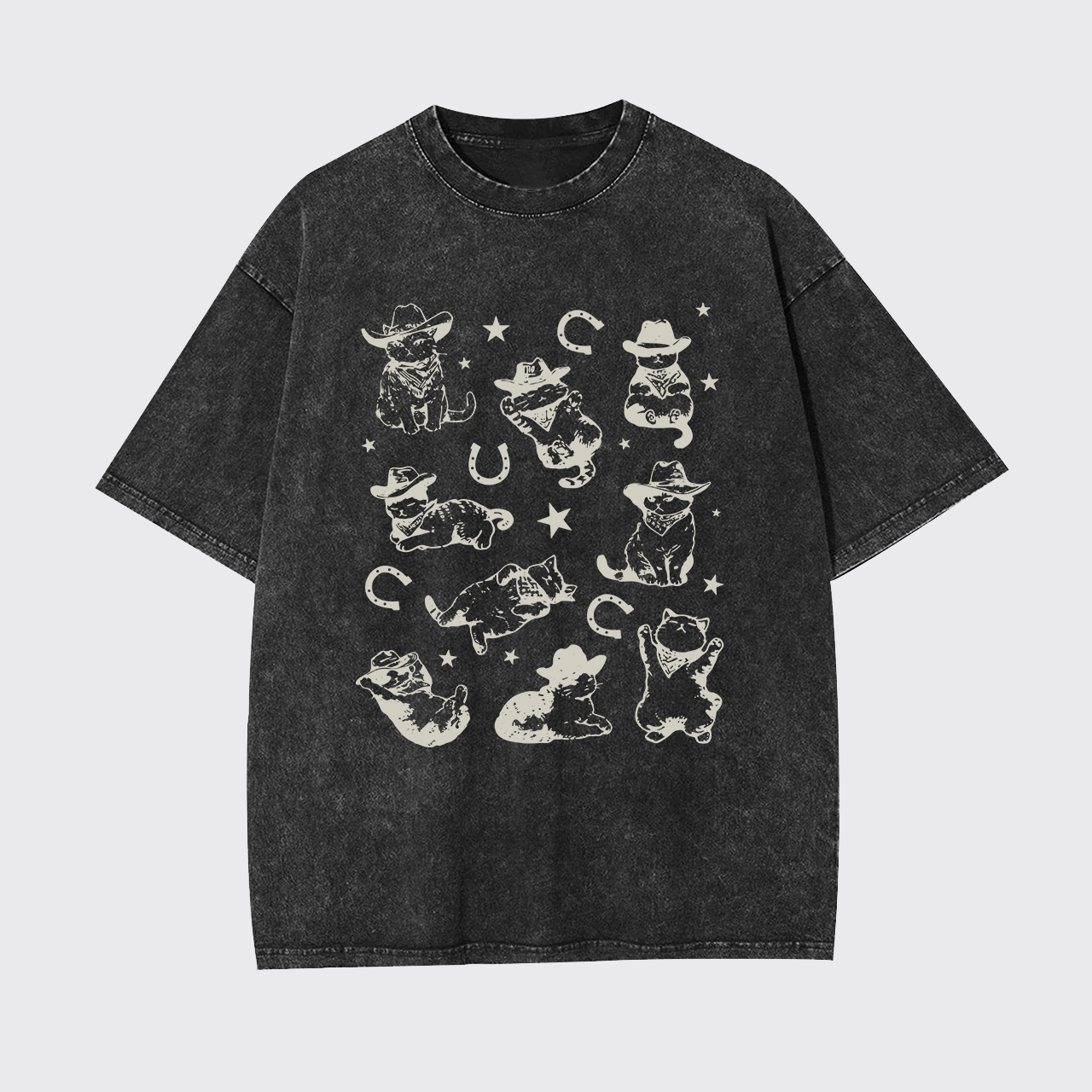 Cowboy Cats And Kittens Garment-dye Tees