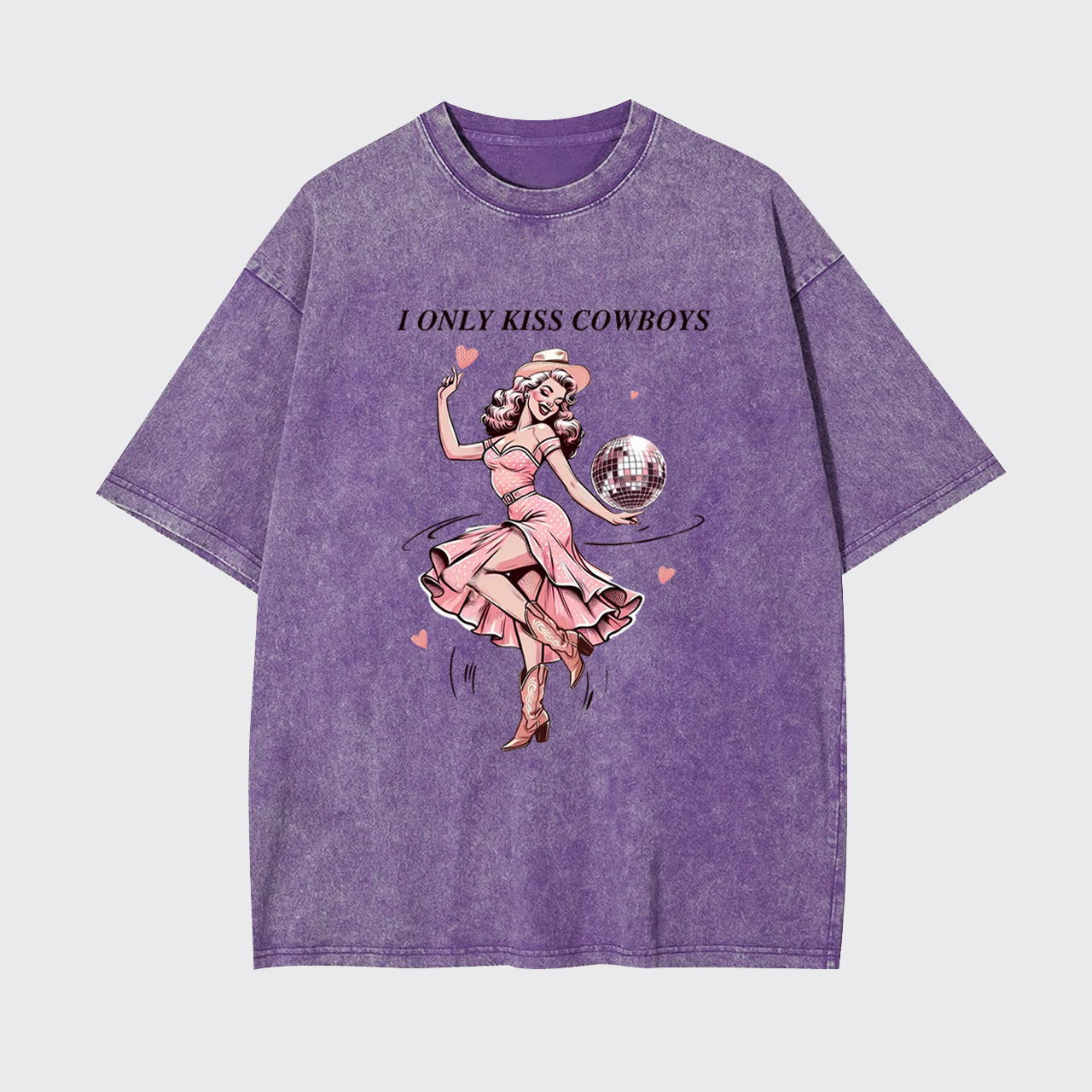 I Only Kiss Cowboys Garment-dye Tees