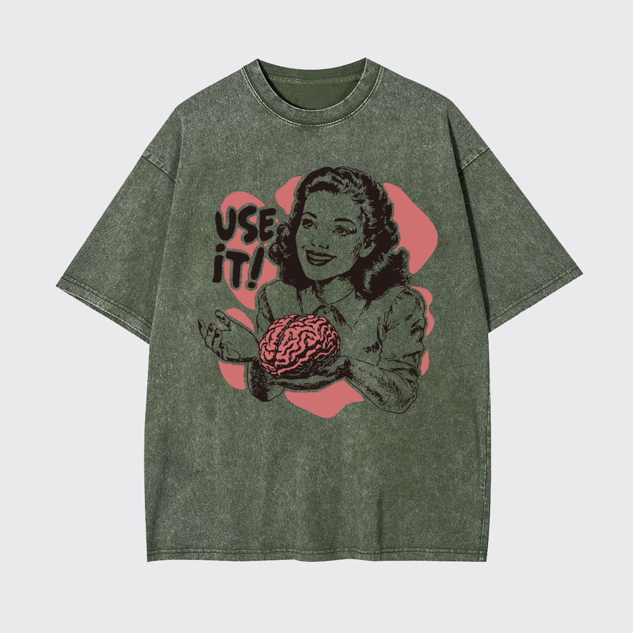 Sarcastic Use Your Brain Garment-dye Tees