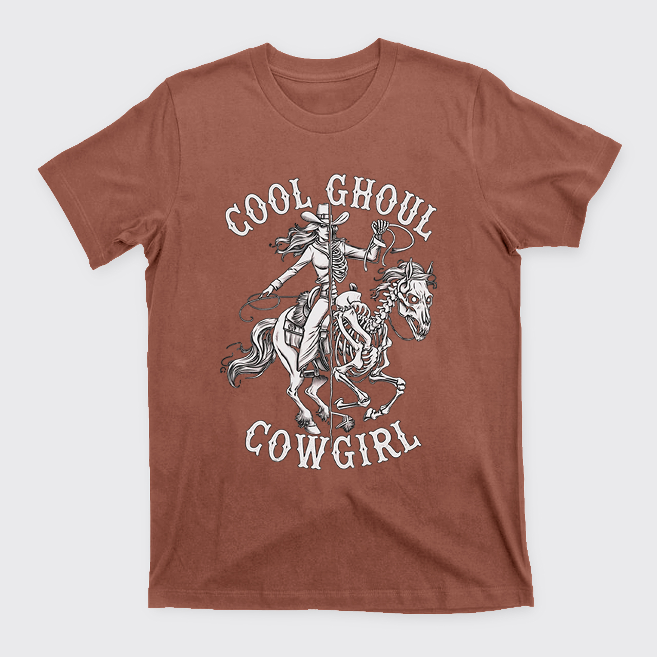 Halloween Cool Ghoul Cowgirl T-Shirts
