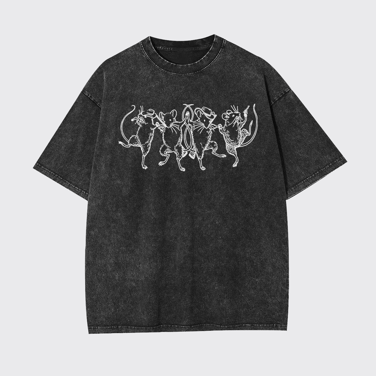 Dancing Cowboy Rats Garment-dye Tees