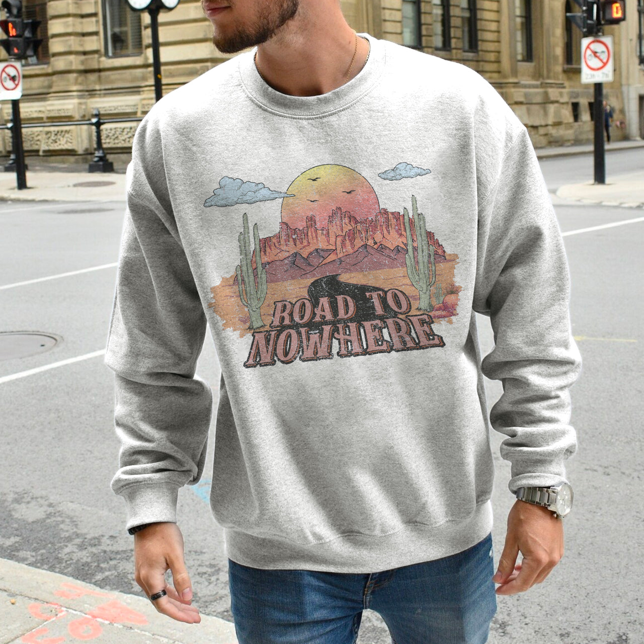 Desert Drifter Road To Nowhere Sweatshirt
