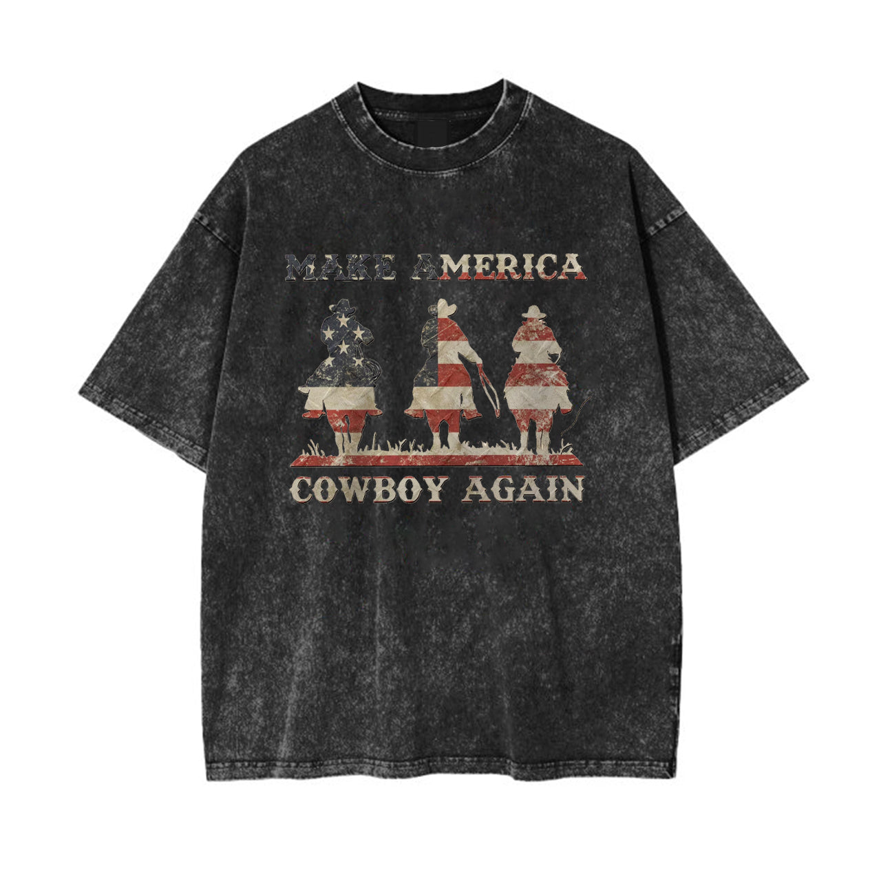 Let's Make America Cowboy Again Garment-dye Tees