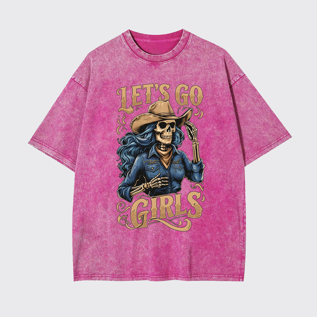 Let's Go Girls Creepy Cowgirl Garment-dye Tees