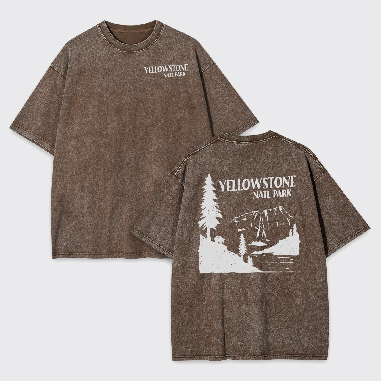 Yellowstone National Park Art Print Garment-dye Tees