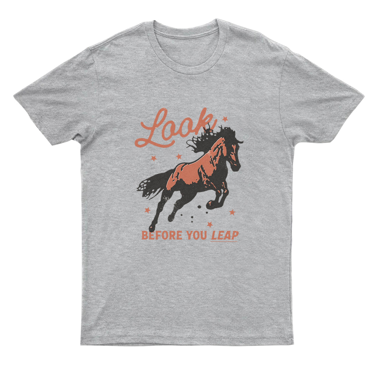 Look Before You Leap Southern Western Cowboy T-Shirts
