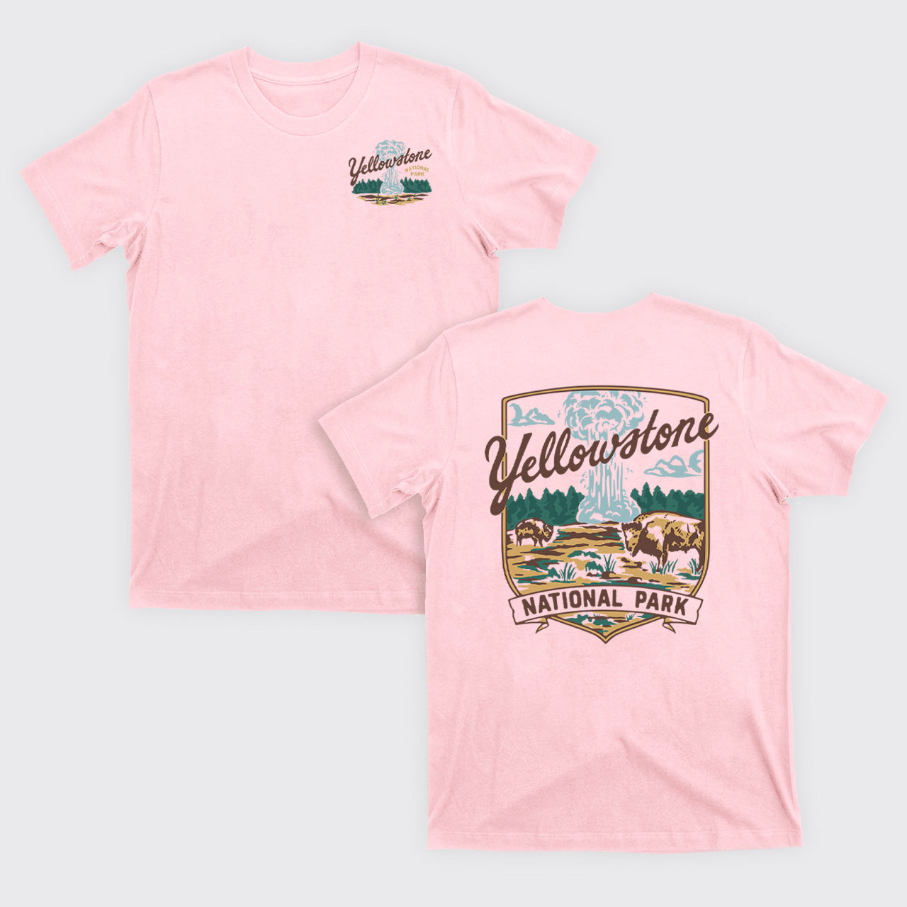 Yellowstone Vintage Illustration T-Shirts