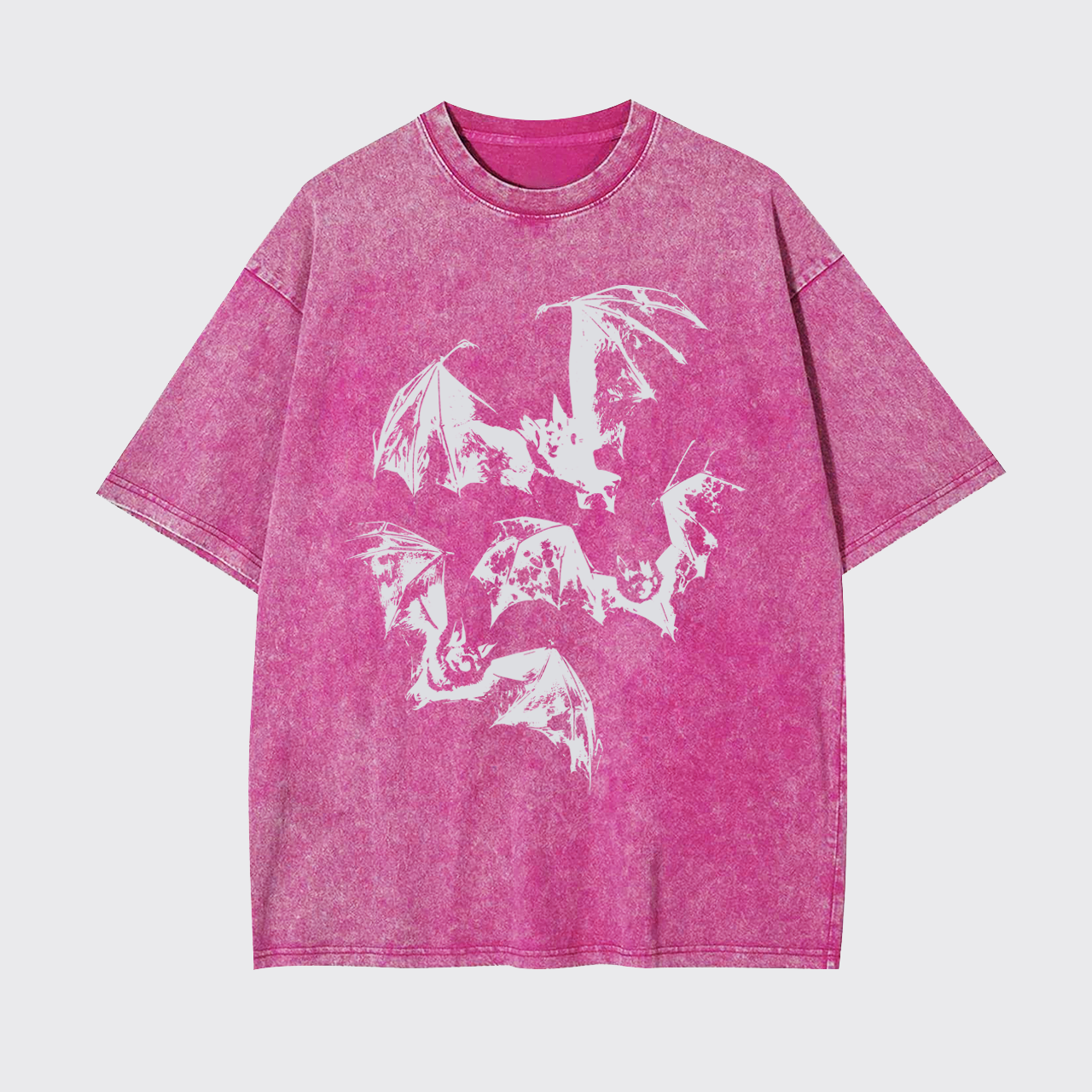 Halloween Three Bats Garment-dye Tees