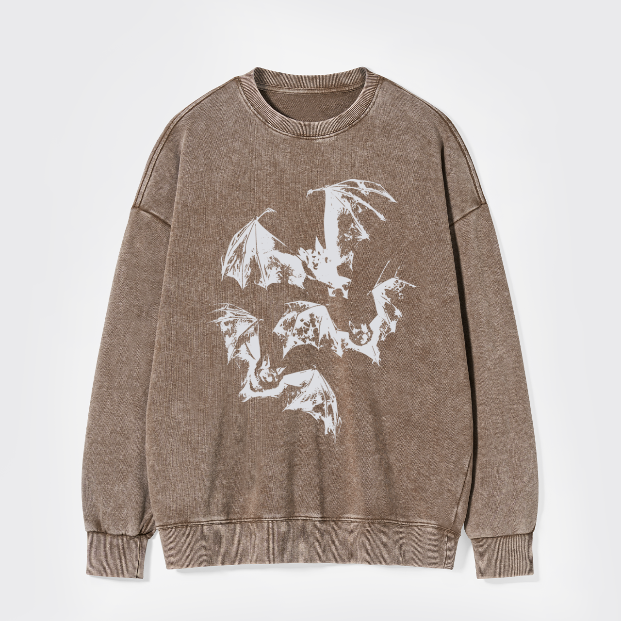 Halloween Three Bats Washed Sweatshirts
