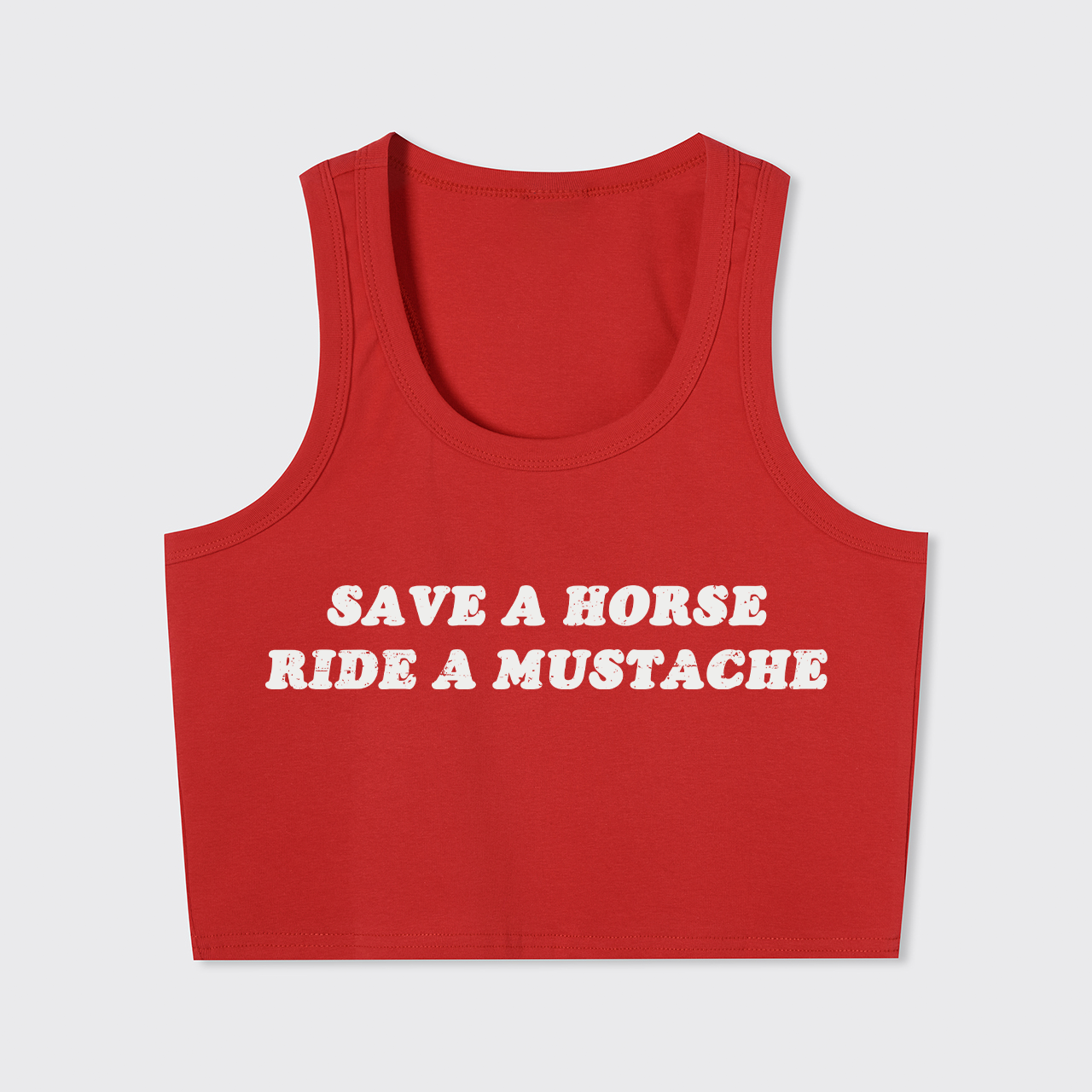 Save A Horse Ride A Mustache Tank Top