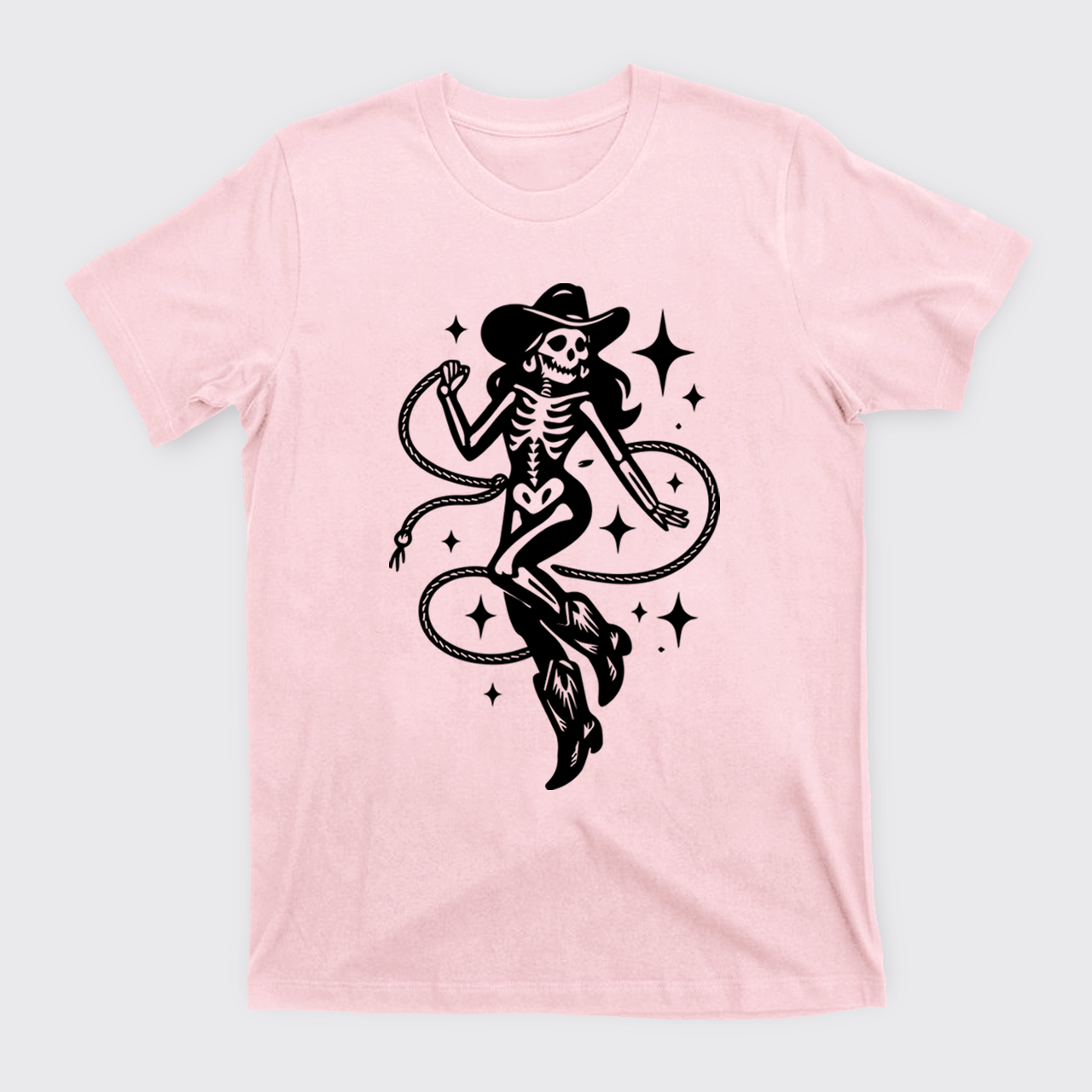 Halloween Skeleton Cowgirl T-Shirts