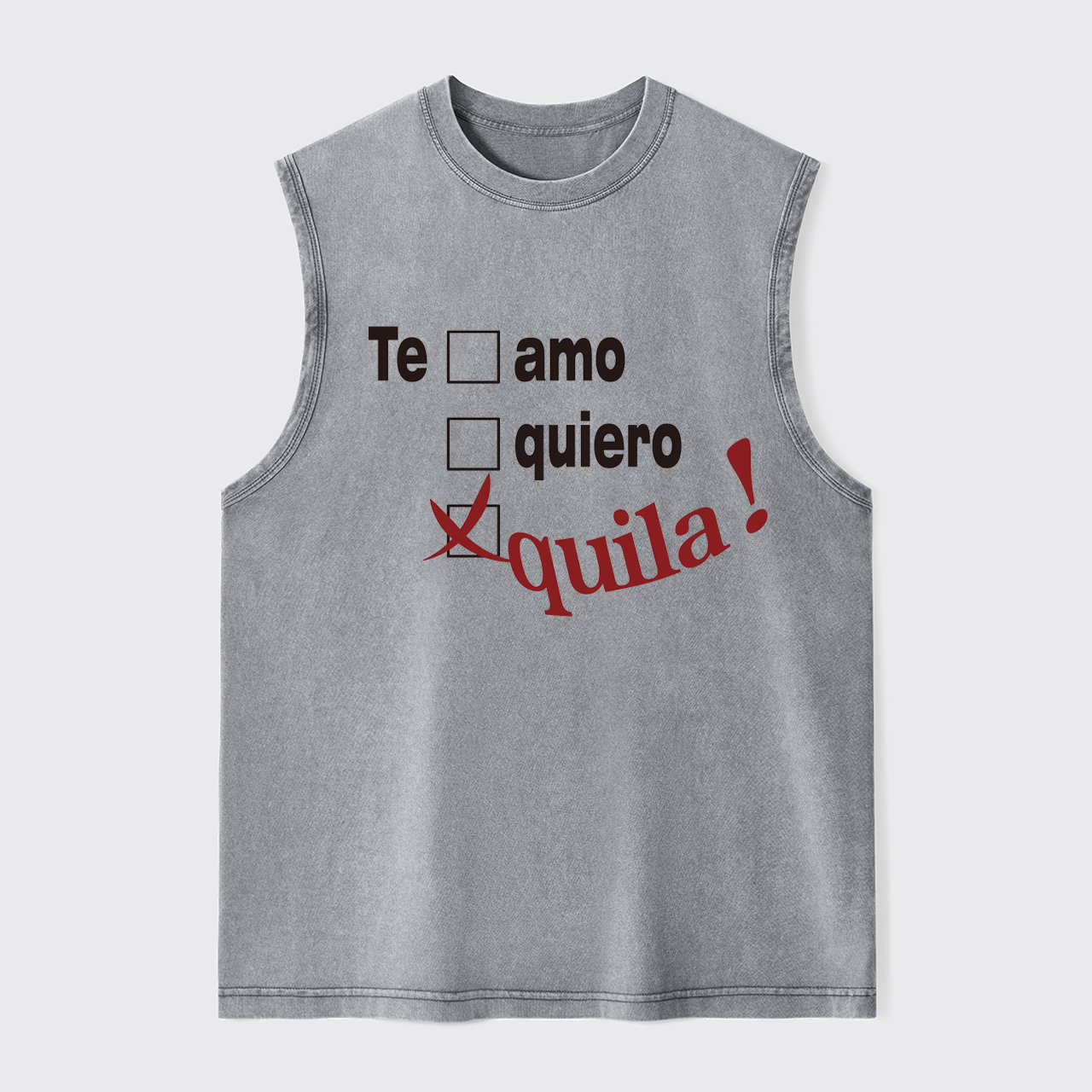 Tequila Lover Washed Tanks