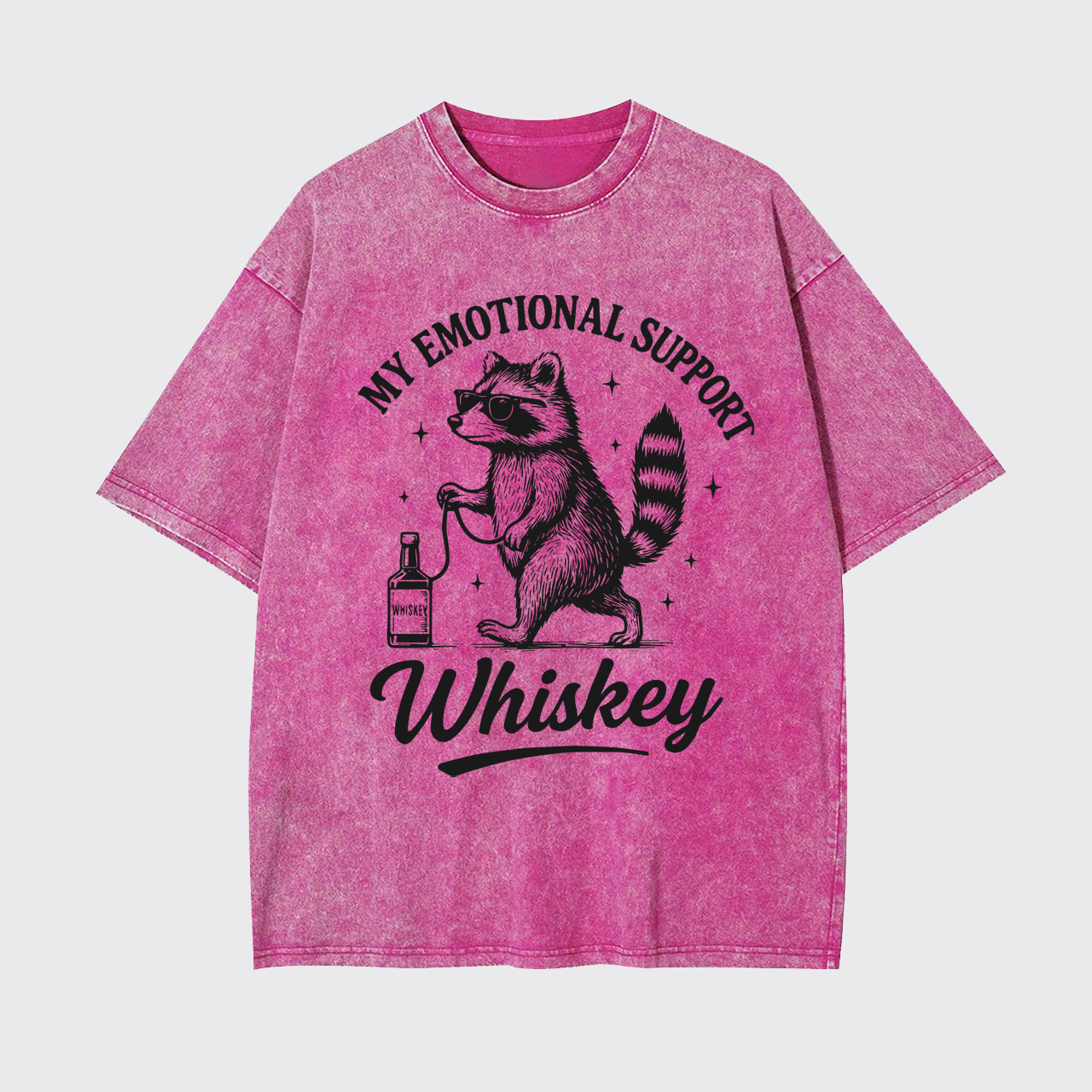 My Emotional Support Whiskey Garment-dye Tees