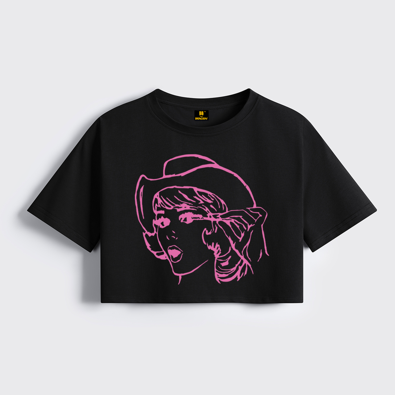 Vintage Nostalgic Cowgirl Cropped Boxy Tee