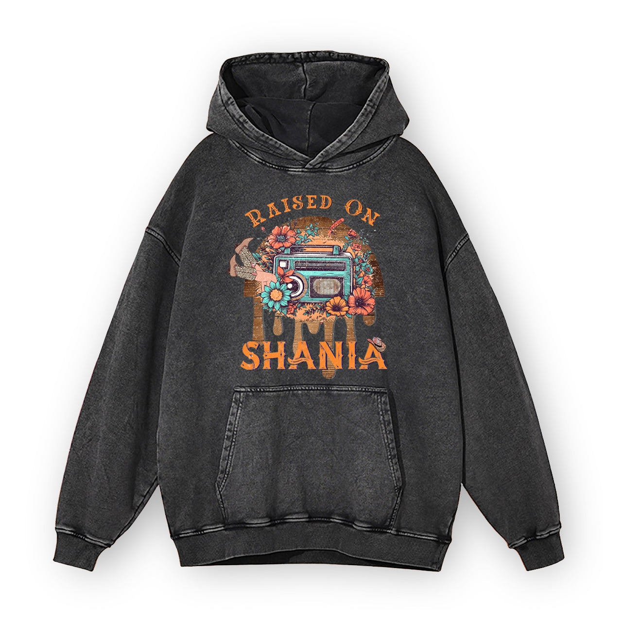 Raised On Shania Garment-Dye Hoodies