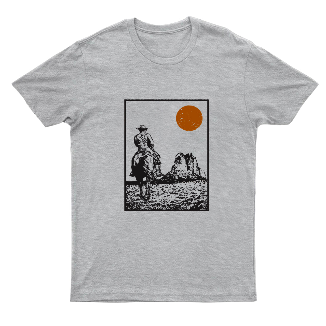 Western Cowboys Towards Sunset T-Shirts