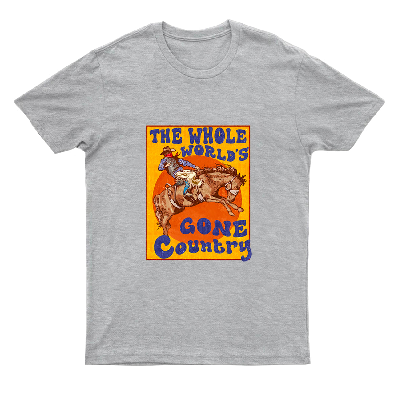 Whole World's Gone Country Horse Vintage T-Shirts