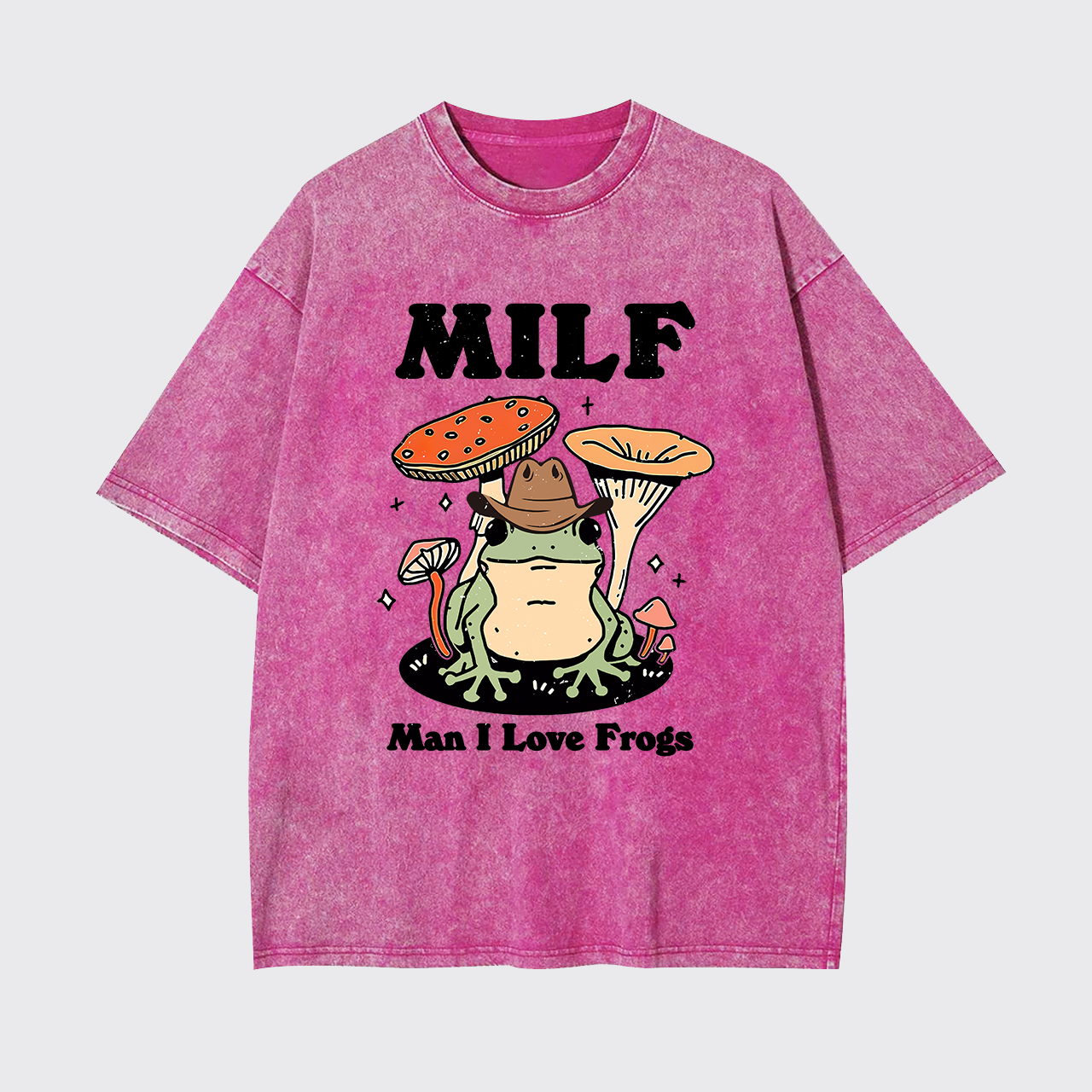 Funny MILF Froggy Garment-dye Tees