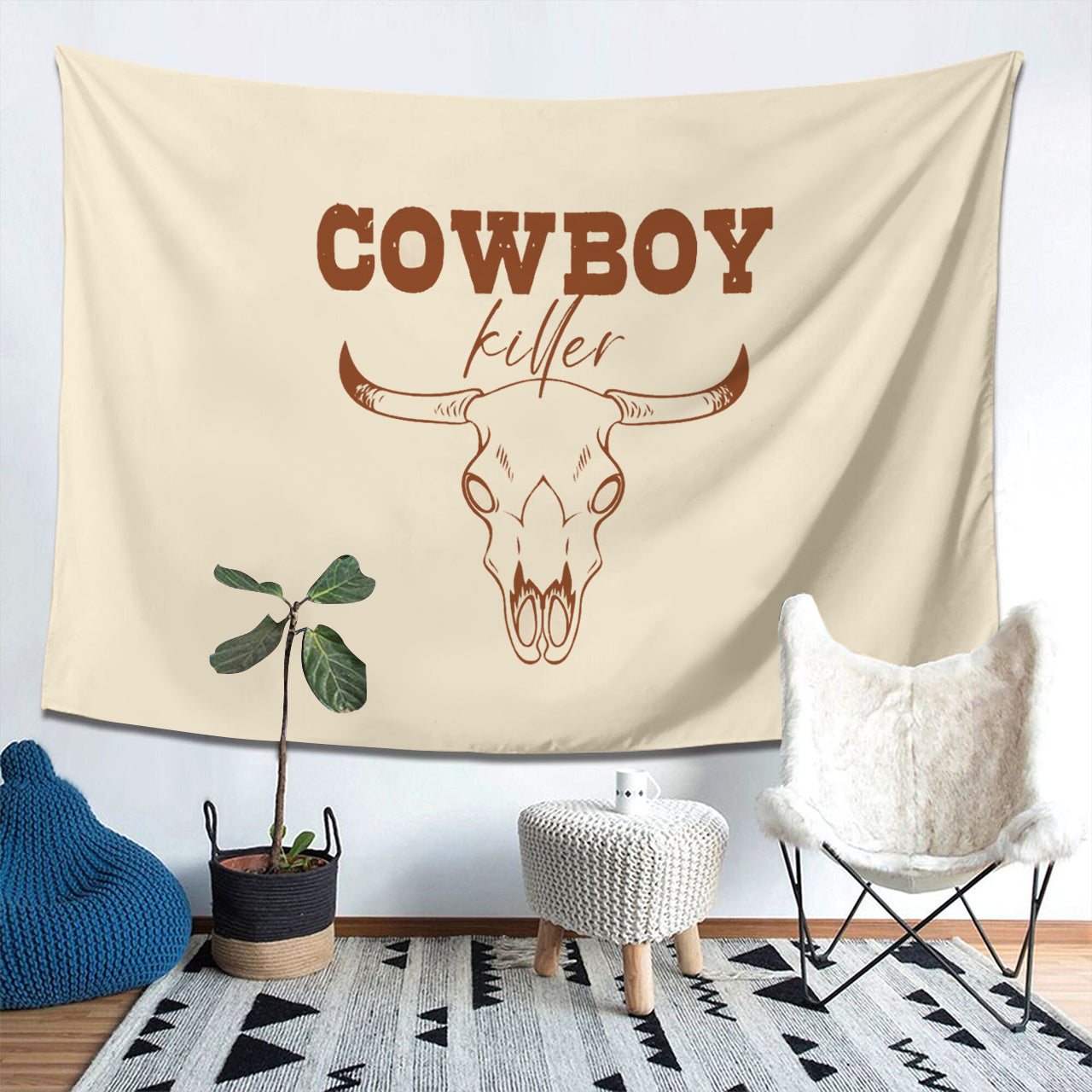 Cowboy Killer Wall Cowboybay Tapestry