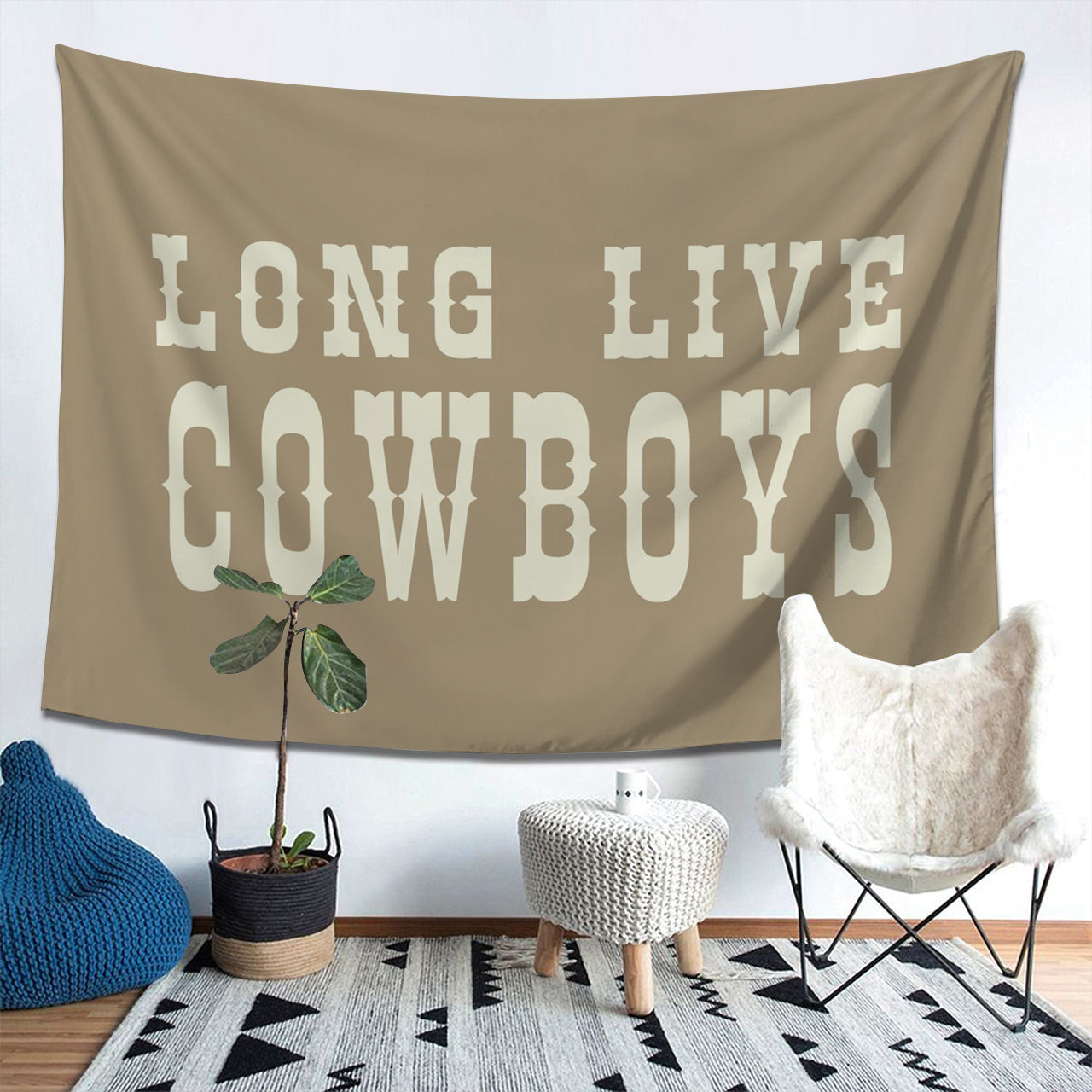 Long Live Cowboys Tapestry