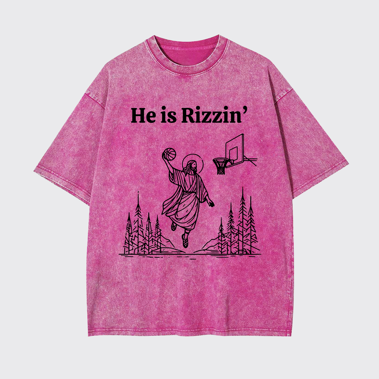 He Is Rizzin' Garment-dye Tees