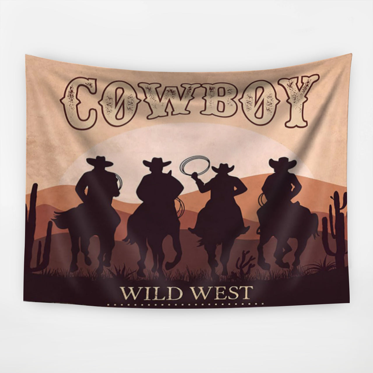 Cowboy Wild West Tapestry