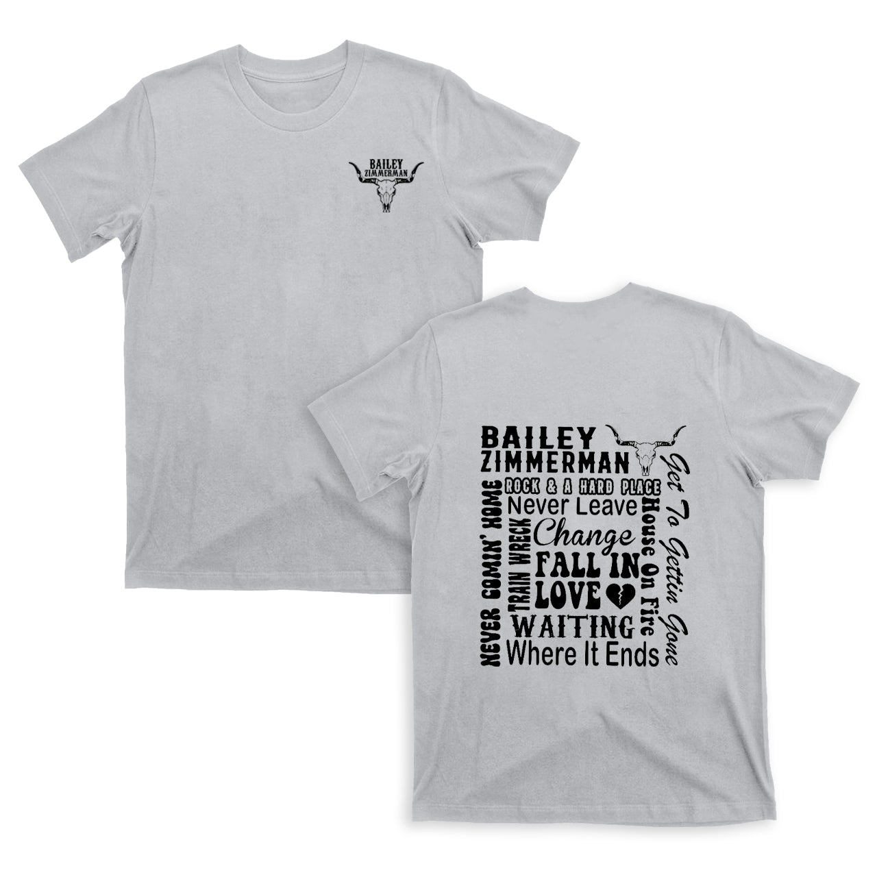 Bailey Zimmerman Songs T-shirt