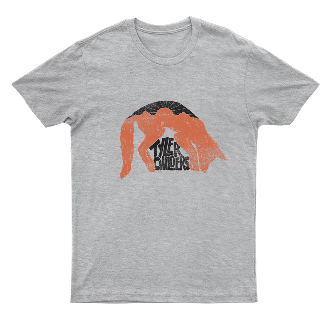 Tyler Childers Sunset and Wolf T-shirt