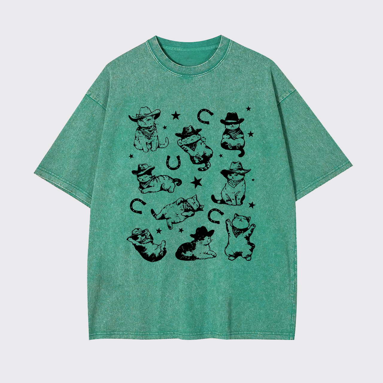Cowboy Cats And Kittens Garment-dye Tees