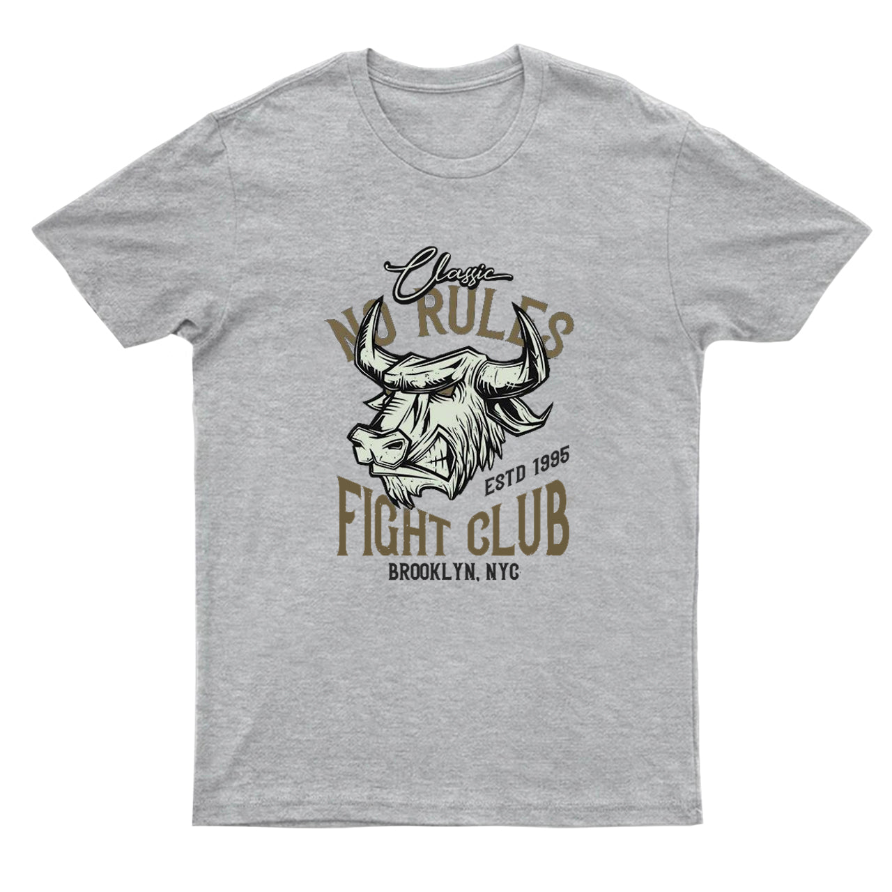 No Rules Fight Club Cow Bull T-Shirts