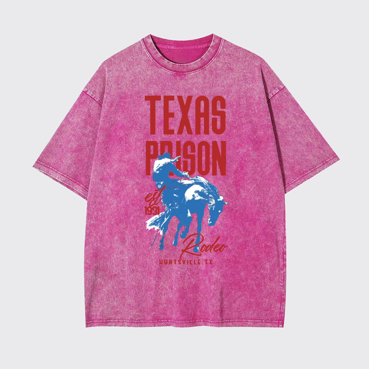 Texas Prison Rodeo Cowboy Garment-dye Tees