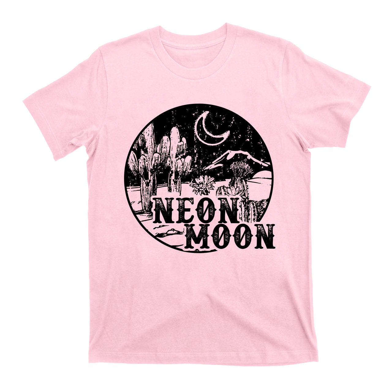 Black And White NEON MONN Western Rodeo T-Shirt